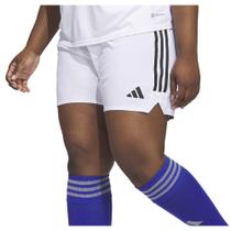 Shorts adidas Tiro 23 Plus Size para mulheres brancos/pretos 4X