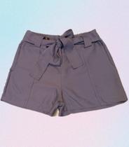 Shorts Alfaiataria Cinto do Próprio Tecido - Castele Modas Shorts Alfaiataria Cinto do Próprio Tecido - Castele Modas