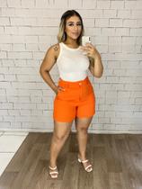Shorts Alfaiataria Cintura Alta - TCHUCA MODAS Shorts Alfaiataria Cintura Alta - TCHUCA MODAS