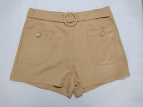 shorts alfaiataria com bolsos