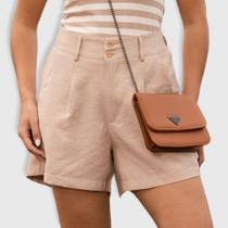 Shorts Alfaiataria Com Pence Feminino Revanche Pitanga