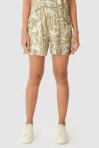 Shorts Alfaiataria Feminino Cós Elástico em Moletinho de Viscose - Malwee Shorts Alfaiataria Feminino Cós Elástico em Moletinho de Viscose - Malwee