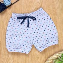 Shorts Algodão Bebê Triângulos Coloridos - Conforto e Estilo Shorts Algodão Bebê Triângulos Coloridos - Conforto e Estilo