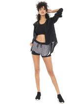 Shorts Alto Giro Sobreposto Special Lace Preto