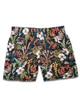 Shorts Areia Branca Resort Floral Preto Shorts Areia Branca Resort Floral Preto