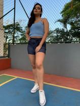 Shorts azul jeans elastano laycra
