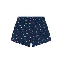 Shorts Básico Infantil Menina Estampado Brandili Azul