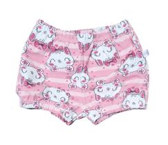 Shorts Bebê Gatinha Rosa Shorts Bebê Gatinha Rosa