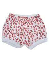 Shorts Bebê(Tapa Fralda) (P/M/G) - Onça - Barato Bebê - Branco