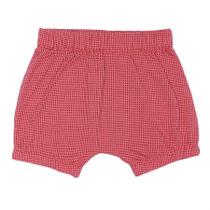 Shorts bebê unissex saruel quadradinhos malha jaquard telha