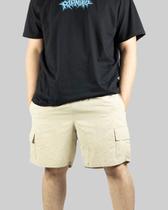Shorts Bermuda DR7 Street Cargo Logo Circle - Areia