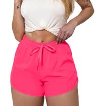 Shorts Bermuda Fitness Feminino Academia Treino Corrida Caminhada Shortinho Fit Tactel Tac tel Confortável