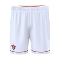 Shorts Bermuda Fluminense Infantil Branco Taça Oficial
