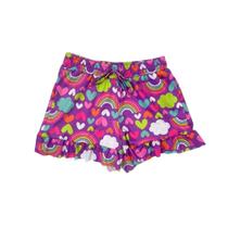 Shorts Bermuda Infantil Menina Saída Praia Malha Proteção Uv