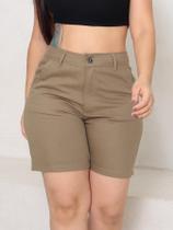Shorts bermuda jeans molinho meia coxa sem lycra com bolsos super na moda