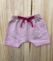 Shorts/Bermuda para Bebê Rosa Bebê Botonê