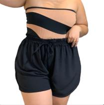 Shorts Bermuda Plus Size Duna Tecido Leve Confortável Moda Grande G3