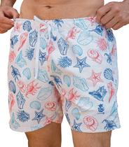 Shorts Bermuda Praia Estampado Masculino Shells - Form 23