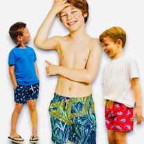 Shorts Bermudas Água Praia Menino INFANTIL JUVENIL VERÃO 209