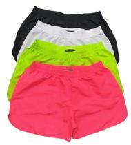 shorts bermudinha tactel kit com 4unidades