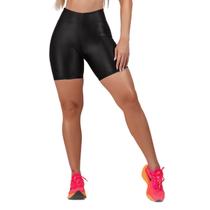 Shorts Biker Academia Feminino Cirre Poliamida Cintura Alta Cós Anatômico Leve Compressão UV50+