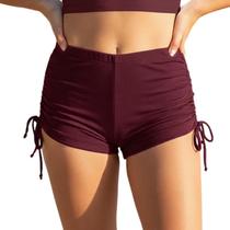 Shorts Bionda Sunquíni Juvenil Calcinha Moda Praia Regulagem Sunga Feminina Corda Amarrar Sunkíni