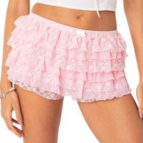 Shorts Bloomers Yimoon Lolita com babados Fairy Sweet Women