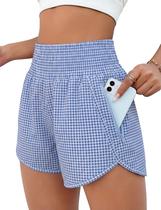 Shorts BMJL de Cintura Alta para Corrida com Bolso com Zíper Shorts BMJL de Cintura Alta para Corrida com Bolso com Zíper