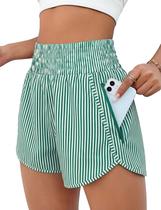 Shorts BMJL Feminino Cintura Alta para Corrida 6,5 cm com Bolso Verde Shorts BMJL Feminino Cintura Alta para Corrida 6,5 cm com Bolso Verde