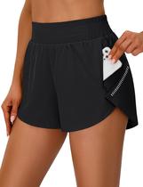 Shorts BMJL para mulher, ginástica, atletismo, ioga, cintura alta