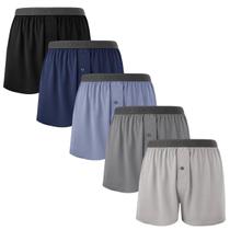 Shorts boxer BAMBOO COOL para homens, macios e confortáveis (pacote com 5)