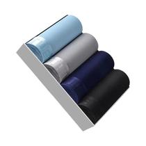 Shorts Boxer De Seda Gelada Para Homens Tamanho plus 4 Peças Frescos E Respiráveis