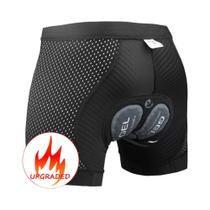Shorts Boxer Masculino X-TIGER Para Ciclismo MTB Com Almofada De Gel 5D - Roupa Íntima De Ciclismo