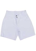 Shorts Branco de Sarja Feminina Adulto