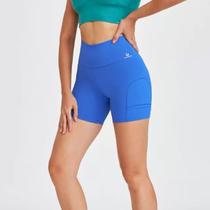 Shorts Caju Brasil Feminino Bolso Azul