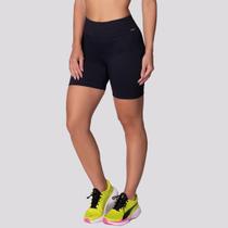 Shorts Canelado Selene Sem Costura Feminino Preto
