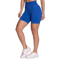 Shorts Canelado Sem Costura Academia Fitness Selene