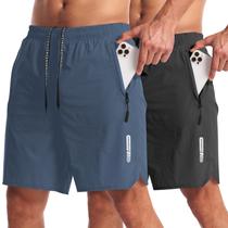 Shorts CANGHPGIN Athletic Quick Dry 7" Inseseam, pacote com 2 Shorts CANGHPGIN Athletic Quick Dry 7" Inseseam, pacote com 2