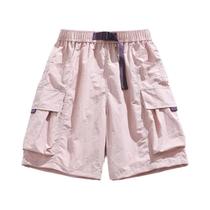 Shorts Cargo Casuais De Verão Para Mulheres Com Cinto E Grandes Bolsos, Bermuda Respirável E Reta