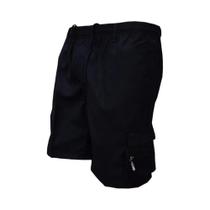 Shorts Cargo Tático Masculino - Casual, Solto, Cintura Elástica e Multi-Bolsos