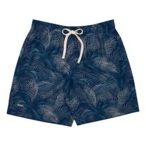 Shorts Casual Estampa Folhagem Palmeira Mash