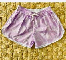 shorts casual roxo feminino
