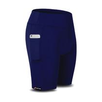 Shorts Ciclista ADSTORE C/ Espuma e Bolso Para Celular Azul Marinho