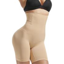 Shorts Cintura Alta Modela Curvas Com 4 Barbatanas