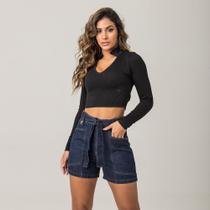 Shorts Clochard Jeans Feminino Zune