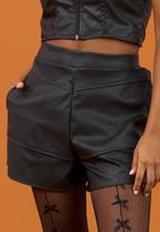 Shorts Collie Preto em Sintético Shorts Collie Preto em Sintético