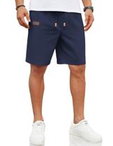 Shorts COOFANDY, linho, verão, praia, casuais, cintura elástica, masculina Shorts COOFANDY, linho, verão, praia, casuais, cintura elástica, masculina