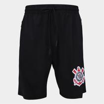 Shorts Corinthians Com Zíper Masculino