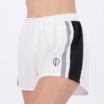 Shorts Corinthians Treino Logo Cp 1910 Feminino Branco
