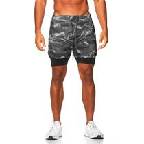 Shorts Corrida Masculino Bolso Celular Bermuda Compressão